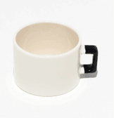 Kişiye özel Seramik Kulpu Koyu Lacivert Çay / Kahve / Latte