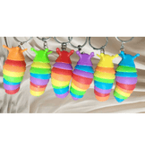 Sevimli salyangoz sarı lüks anahtarlık çanta aksesuar