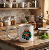 Kişiye özel Porselen Kulpu Beyaz Büyük Boy fincan