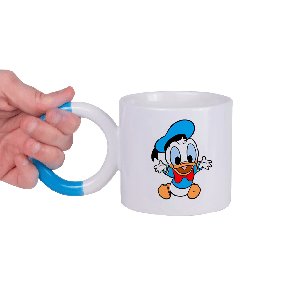 Kişiye özel Porselen Kulpu Mavi Büyük Boy fincan