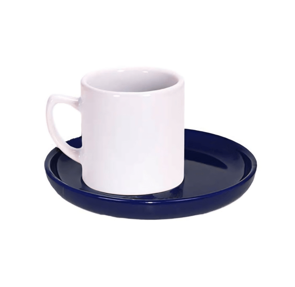 Kişiye özel Tabaği Lacivert Türk Kahvesi Fincanı