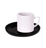 Kişiye özel Tabaği Siyah Türk Kahvesi Fincanı