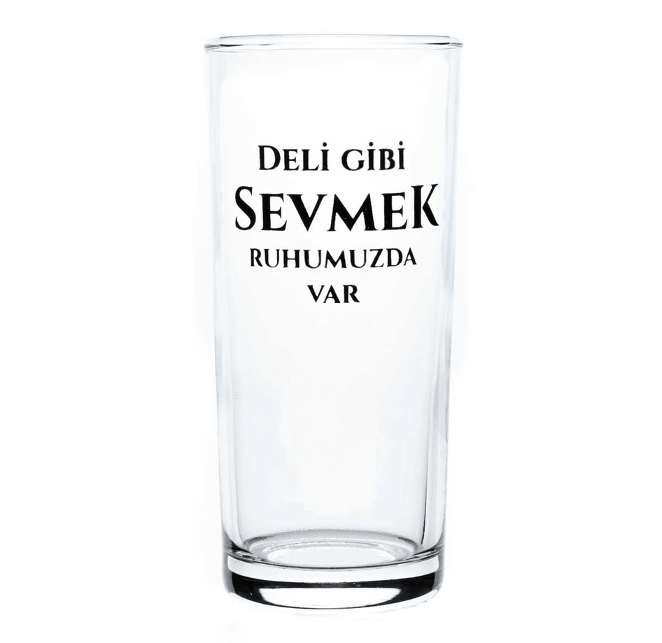 Kişiye özel Şeffaf Rakı Kadehi
