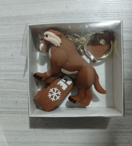 Buz devri kaplan Diego silikon lüks büyük boy anahtarlık çanta aksesuar