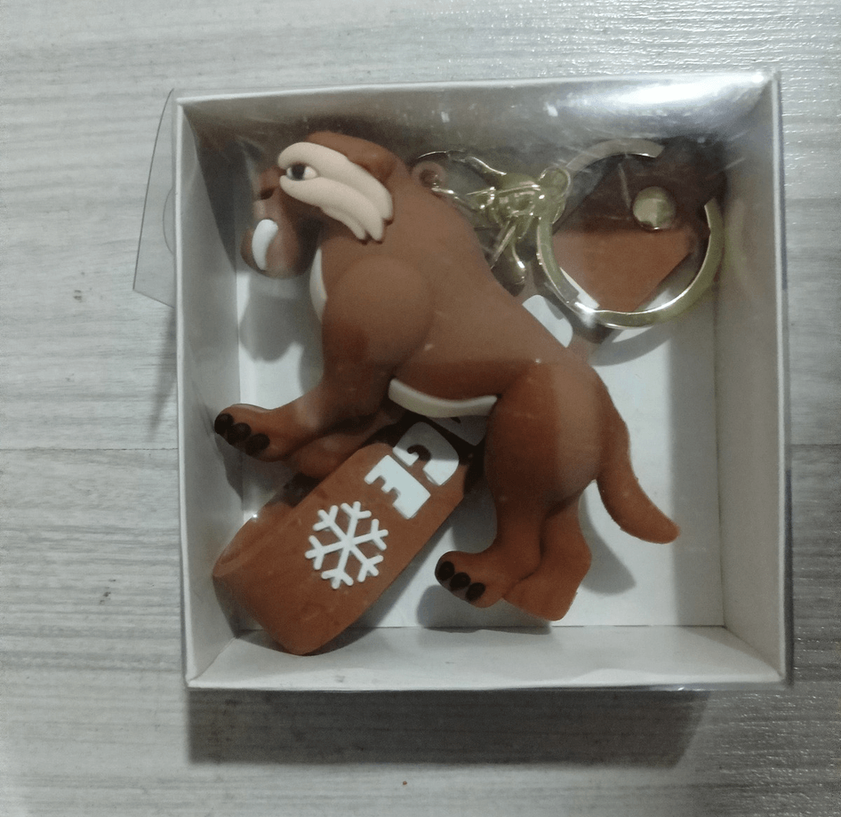 Buz devri kaplan Diego silikon lüks büyük boy anahtarlık çanta aksesuar