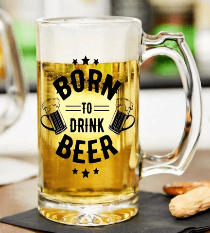 Kişiye özel Şeffaf Bira Bardağı