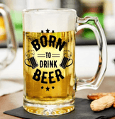 Kişiye özel Şeffaf Bira Bardağı