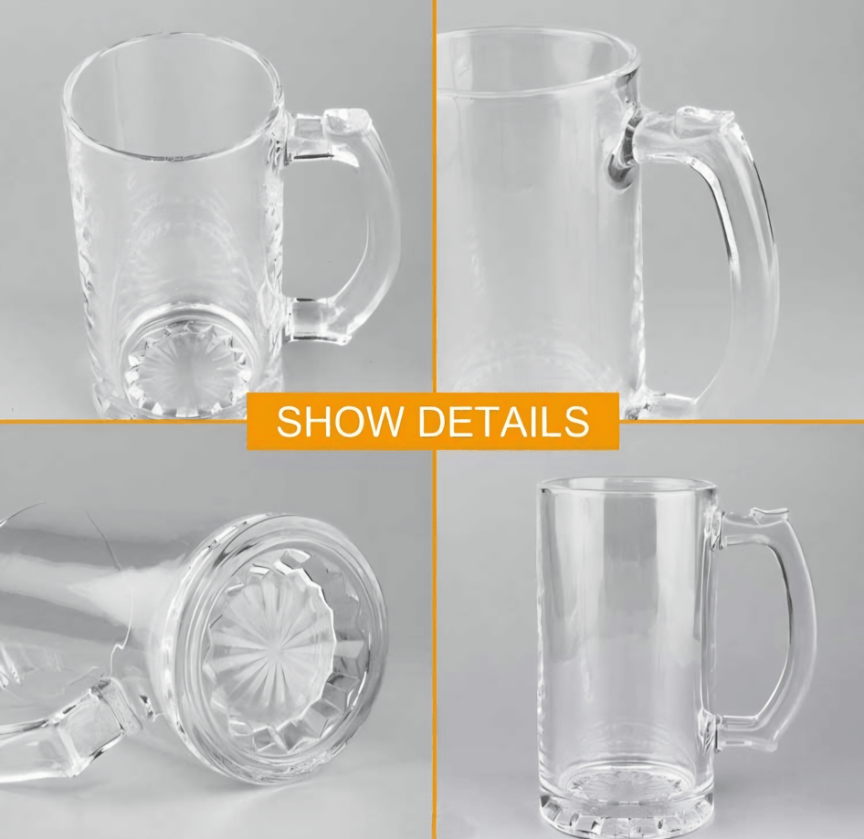 Kişiye özel Şeffaf Bira Bardağı