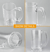 Kişiye özel Şeffaf Bira Bardağı