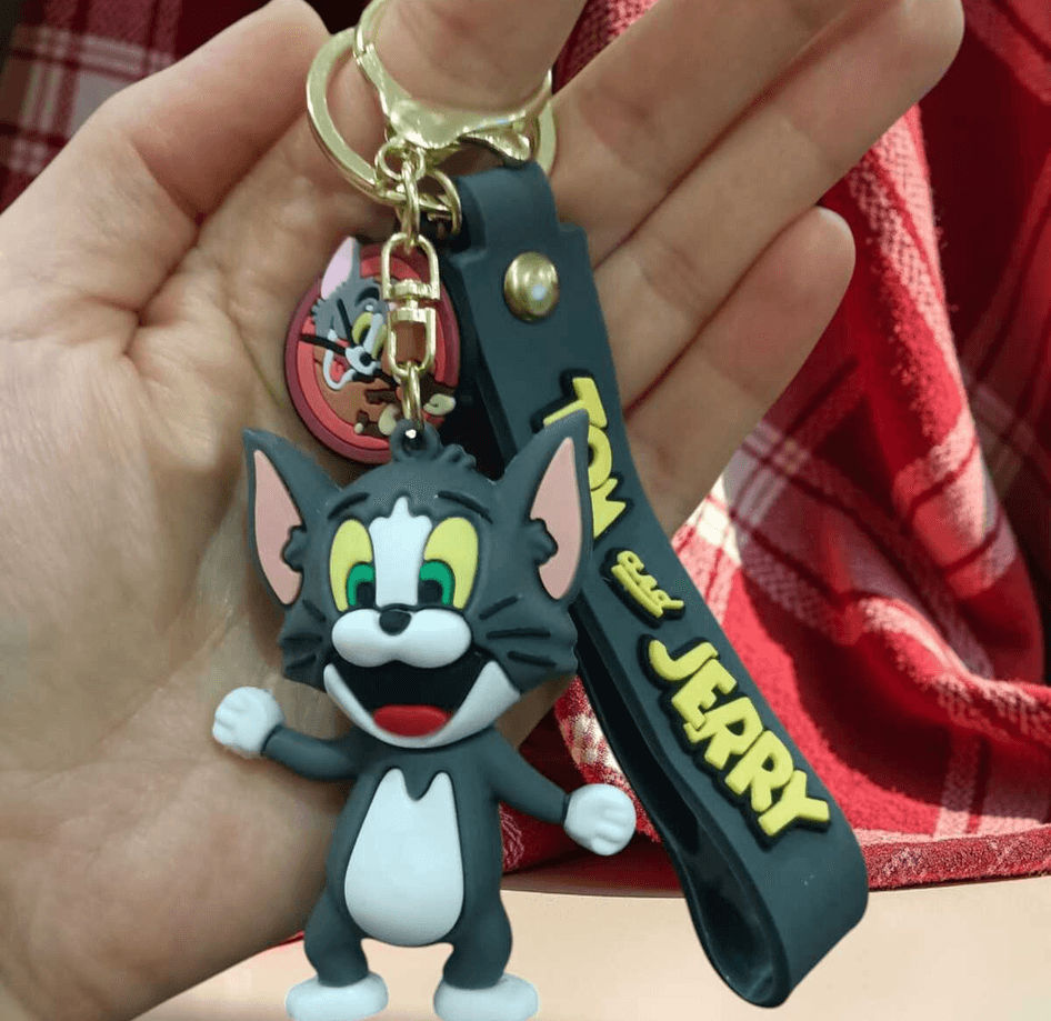 Tom ve jerry, Tom silikon lüks büyük boy anahtarlık çanta aksesuar