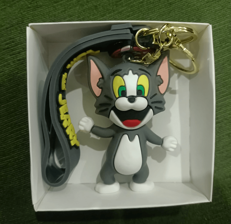 Tom ve jerry, Tom silikon lüks büyük boy anahtarlık çanta aksesuar