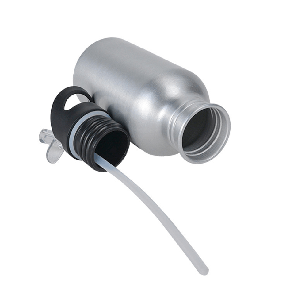 Kişiye özel Gri Kopçalı Pipetli Matara