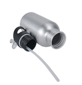 Kişiye özel Gri Kopçalı Pipetli Matara