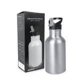 Kişiye özel Gri Kopçalı Pipetli Matara