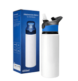 Kişiye özel Alüminyum Mavi Pipetli Matara