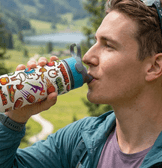 Kişiye özel Alüminyum Mavi Pipetli Matara