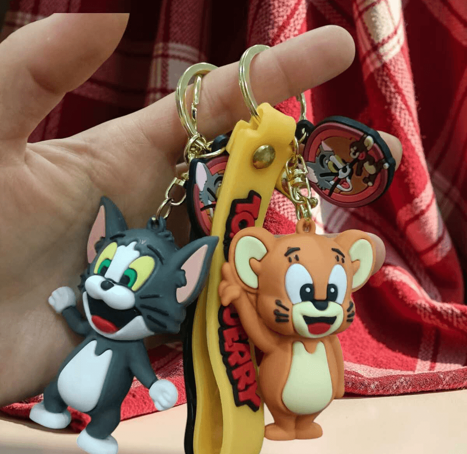 Tom ve jerry, Tom silikon lüks büyük boy anahtarlık çanta aksesuar