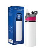 Kişiye özel Alüminyum Pembe Pipetli Matara