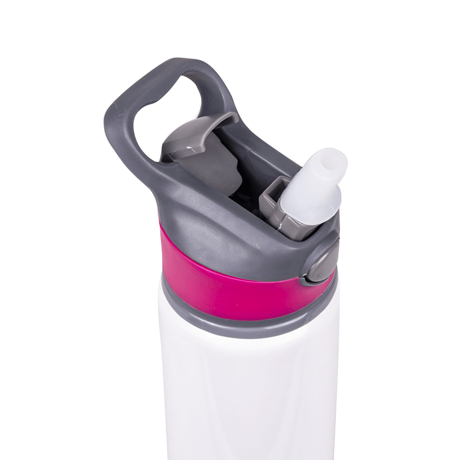 Kişiye özel Alüminyum Pembe Pipetli Matara