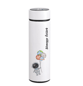 Kişiye özel Beyaz Dijital Göstergeli Filitreli Çelik Termos