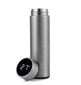Kişiye özel Gri Dijital Göstergeli Filitreli Çelik Termos