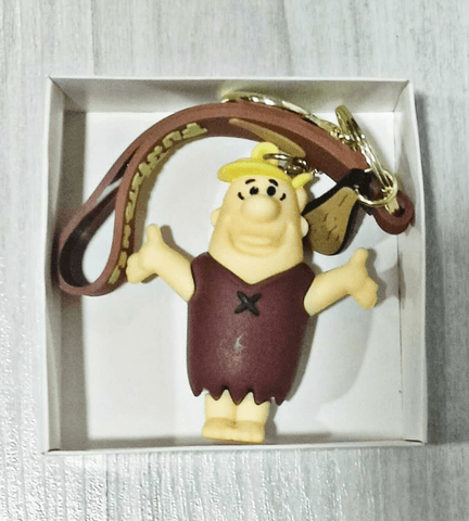 Taş devri Barney silikon lüks büyük boy anahtarlık çanta aksesuar
