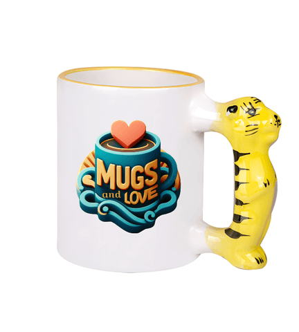 Kişiye özel Kaplan Kulp Çocuk Kupa