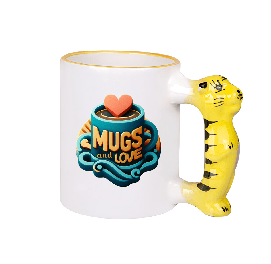 Kişiye özel Kaplan Kulp Çocuk Kupa