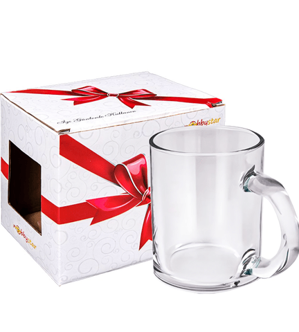 Kişiye özel Şeffaf Cam Kupa