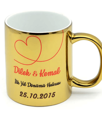 Kişiye özel Aynalı Gold Kupa