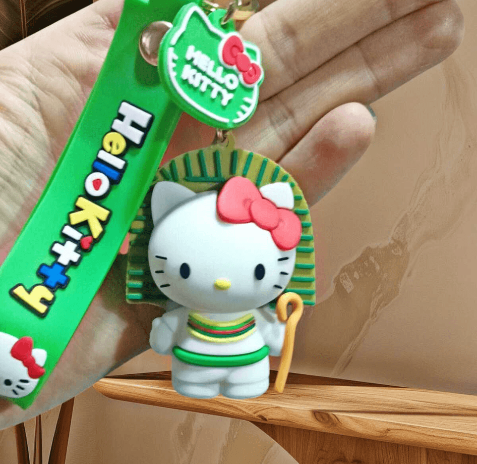 Hello Kitty ülkeler mısır silikon lüks büyük boy anahtarlık çanta aksesuar