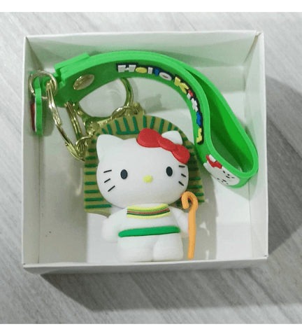 Hello Kitty ülkeler mısır silikon lüks büyük boy anahtarlık çanta aksesuar