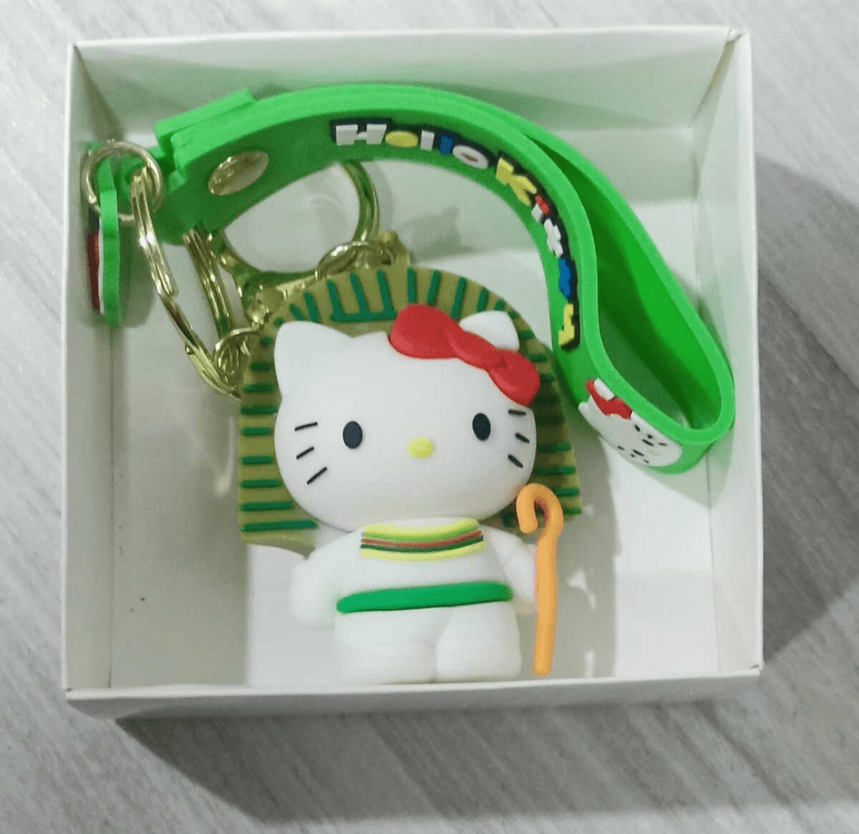 Hello Kitty ülkeler mısır silikon lüks büyük boy anahtarlık çanta aksesuar