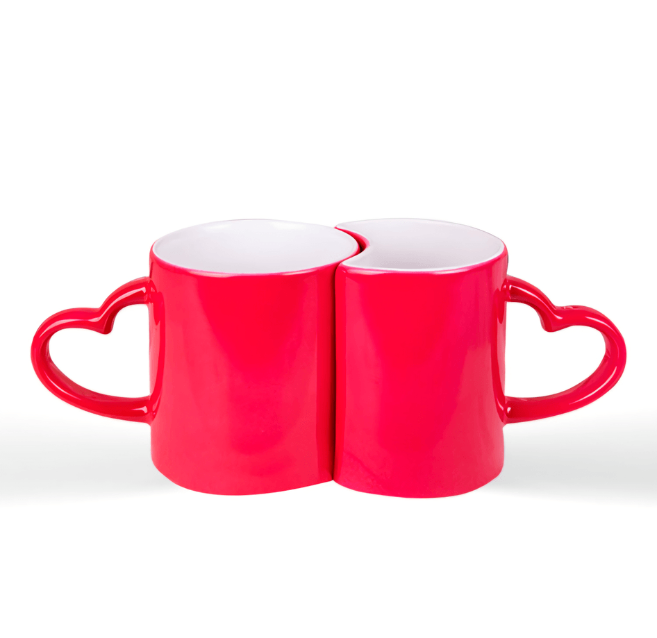 Kişiye özel Pembe Çift Sihirli Sevgili Kupası