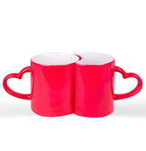 Kişiye özel Pembe Çift Sihirli Sevgili Kupası