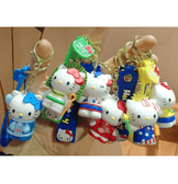 Hello Kitty ülkeler mısır silikon lüks büyük boy anahtarlık çanta aksesuar