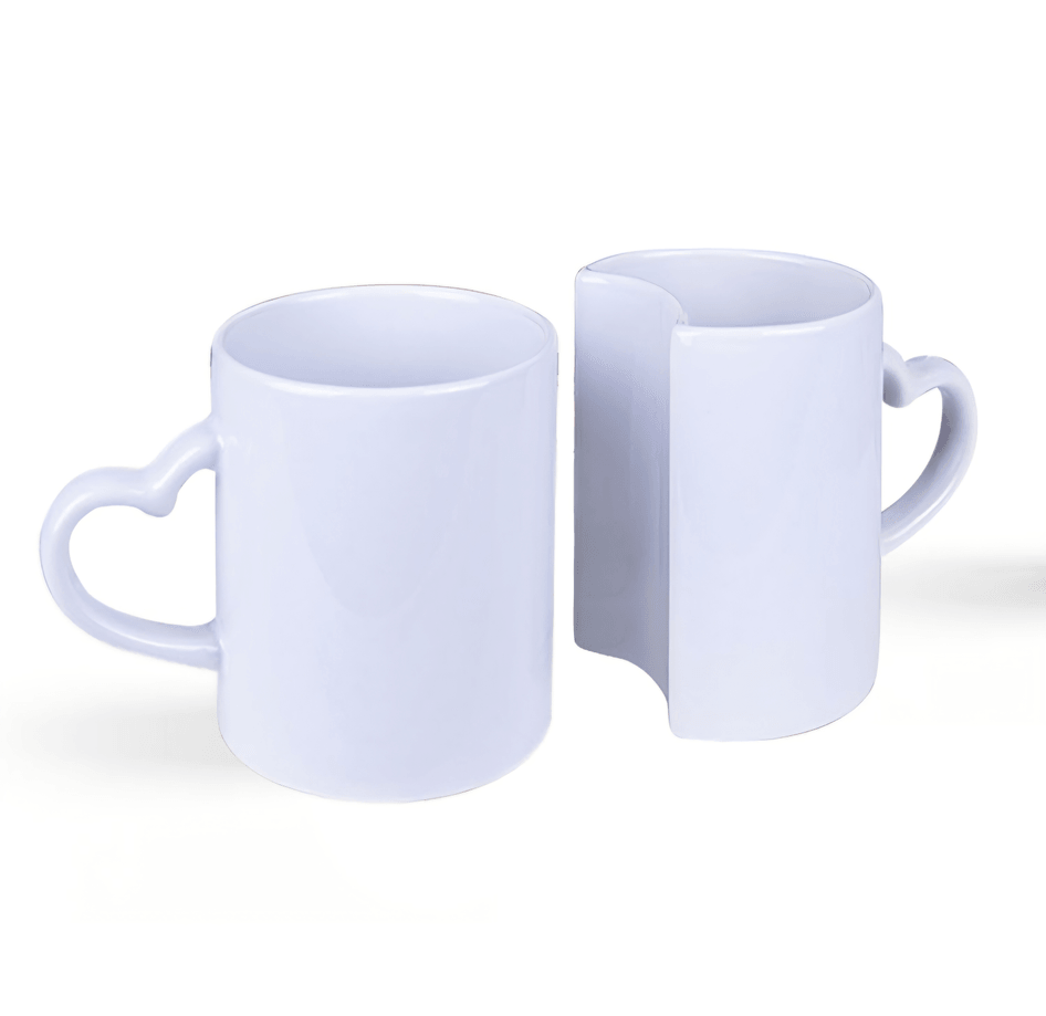 Kişiye özel Beyaz Çift Sevgili Kupası