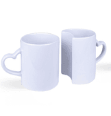 Kişiye özel Beyaz Çift Sevgili Kupası