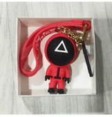 Squid Game ÜÇGEN silikon lüks büyük boy anahtarlık çanta aksesuar