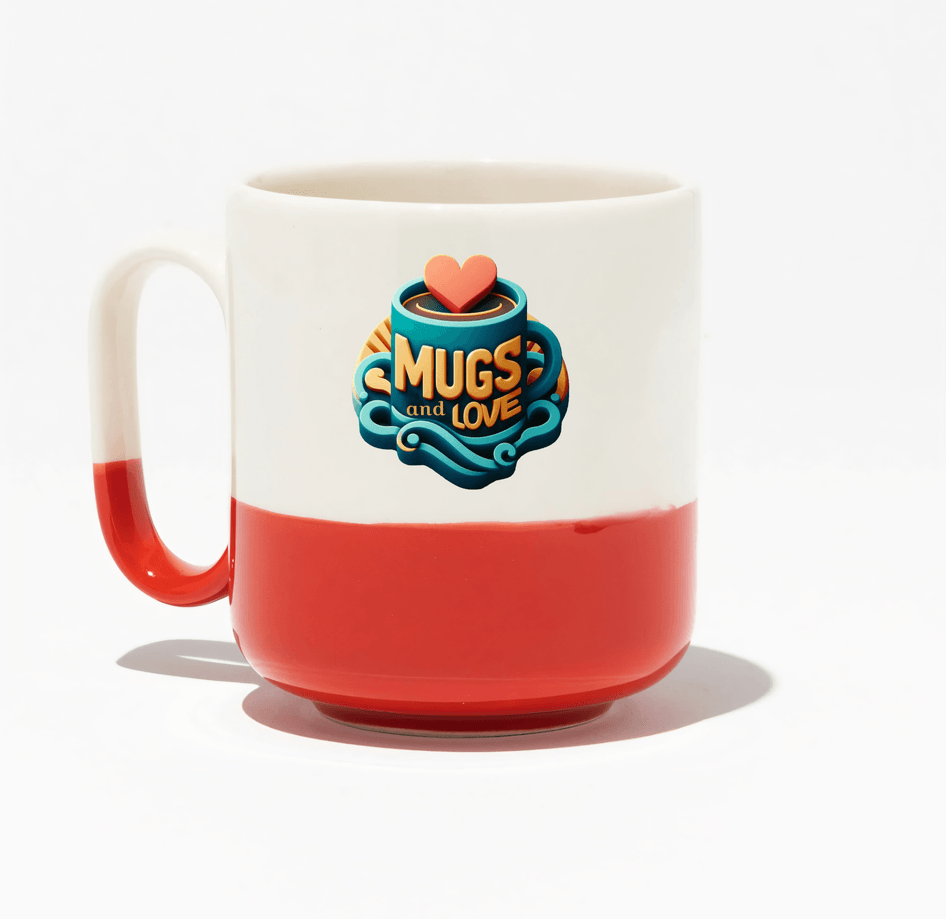 Kişiye özel Kırmızı Şeritli Pro Seramik Kupa