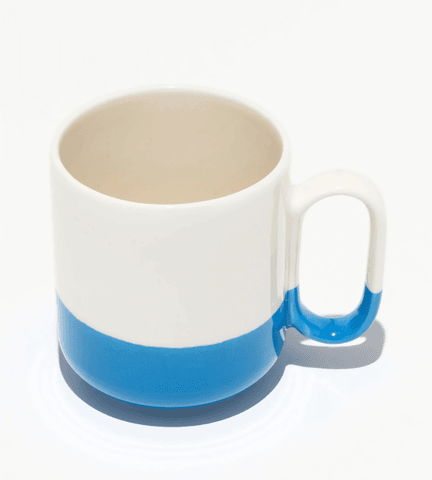 Kişiye özel Mavi Şeritli Pro Seramik Kupa