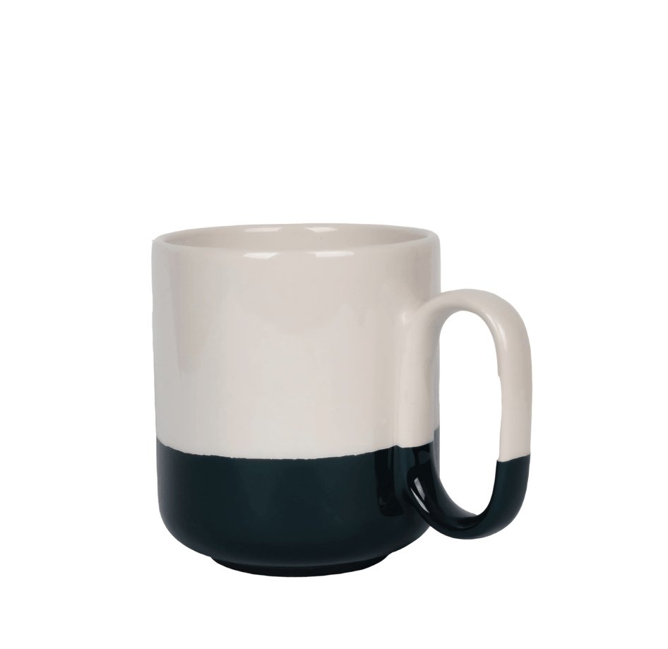 Kişiye özel Koyu Lacivert Şeritli Pro Seramik Kupa