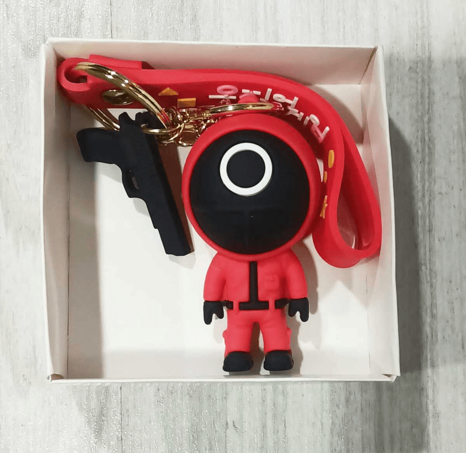 Squid Game DAİRE silikon lüks büyük boy anahtarlık çanta aksesuar