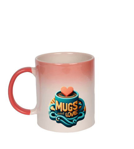 Kişiye özel Kırmızı Geçişli Seramik Kupa