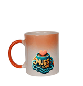 Kişiye özel Turuncu Geçişli Seramik Kupa