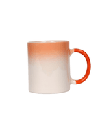 Kişiye özel Turuncu Geçişli Seramik Kupa