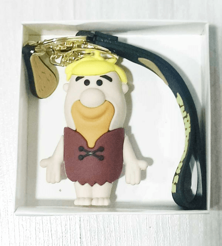 Taş devri Barney silikon lüks büyük boy anahtarlık çanta aksesuar