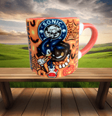 Sonic Halloween Baskı Porselen Fincan