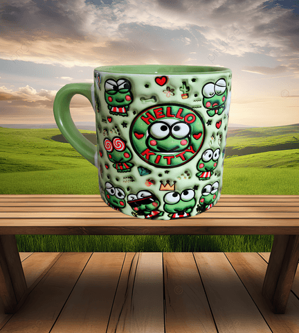 Hello Kitty Baskı Porselen Fincan