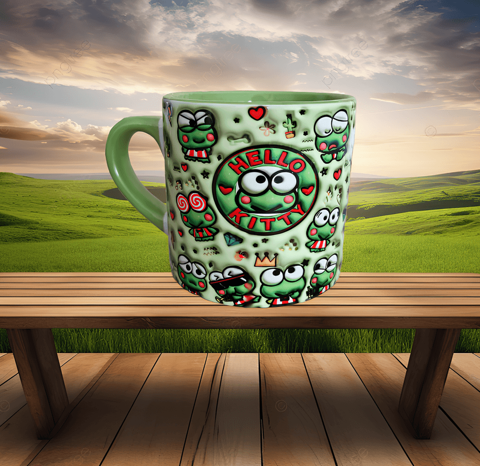 Hello Kitty Baskı Porselen Fincan